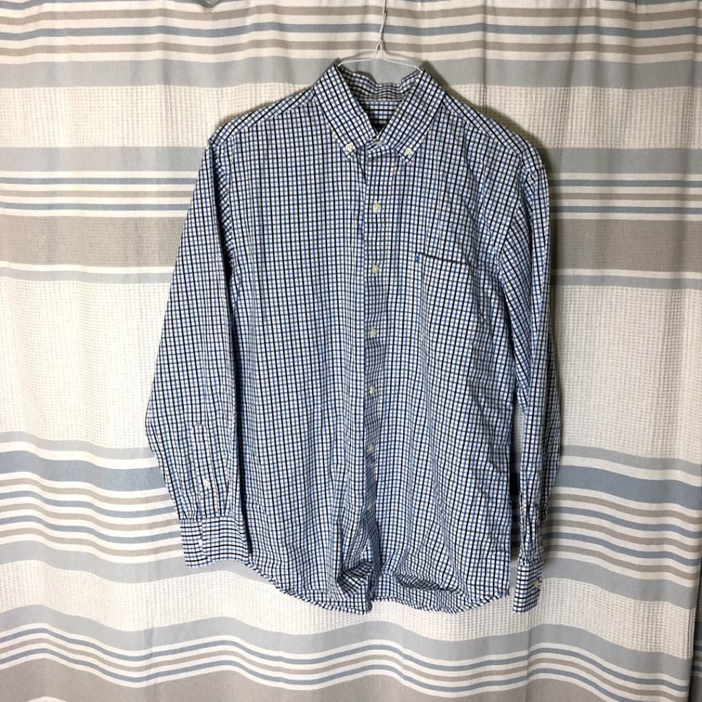 NWOT Men's Izod Gingham Button Down Shirt Medium